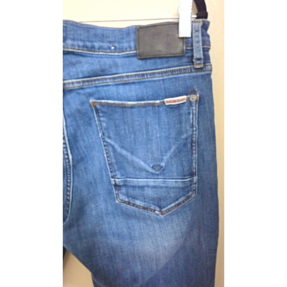 Hudson Men's Slim Straight Blue Denim Jeans Medium Wash Stretch W34x34
